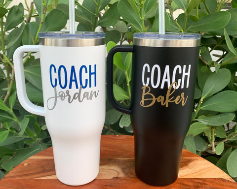 Personalized Coach Stainless Steel Cup