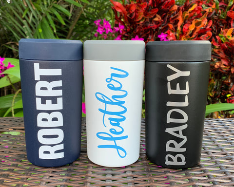 Personalized Shadow Name Stainless Steel Tumbler Cup