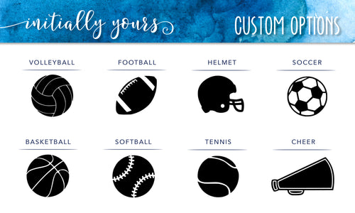 Personalized Sports Vinyl Decal