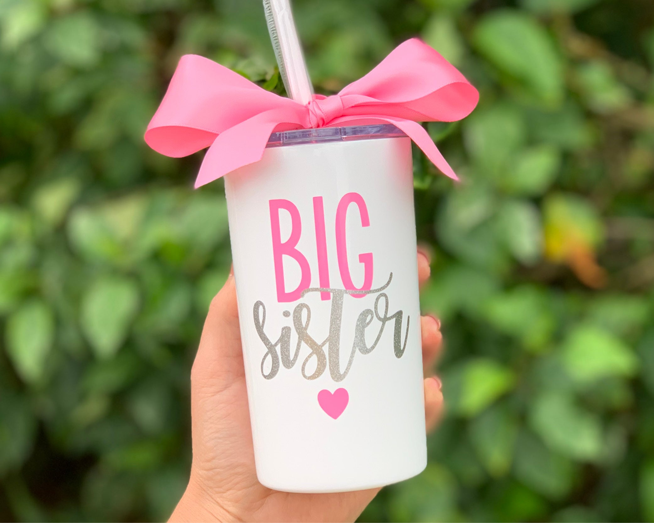 Big Sister Little Sister 12oz Mini Skinny Stainless Steel Cup