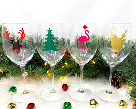 Funny Christmas Stemless Wine Glasses