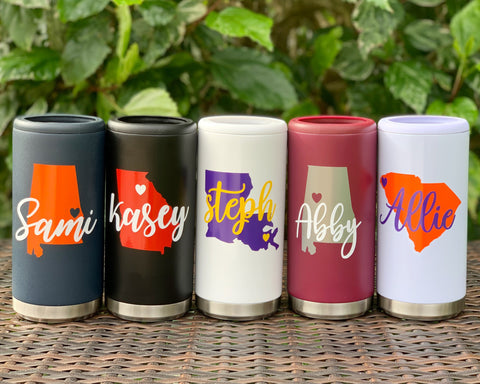Personalized State Tailgate Stainless Wine Cup
