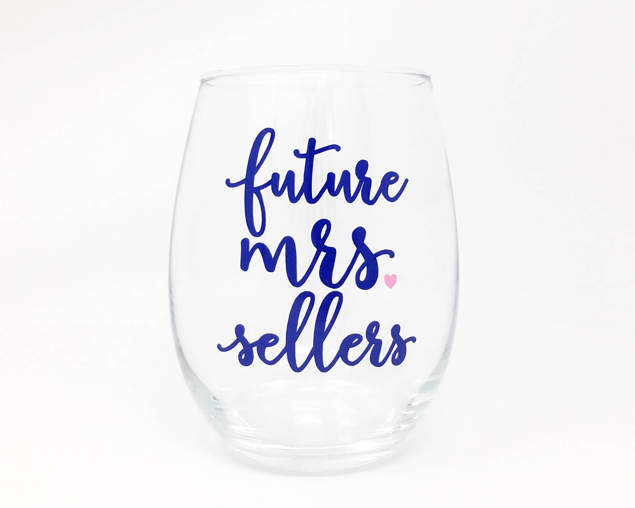 Future Mrs Stemless Wine Glass