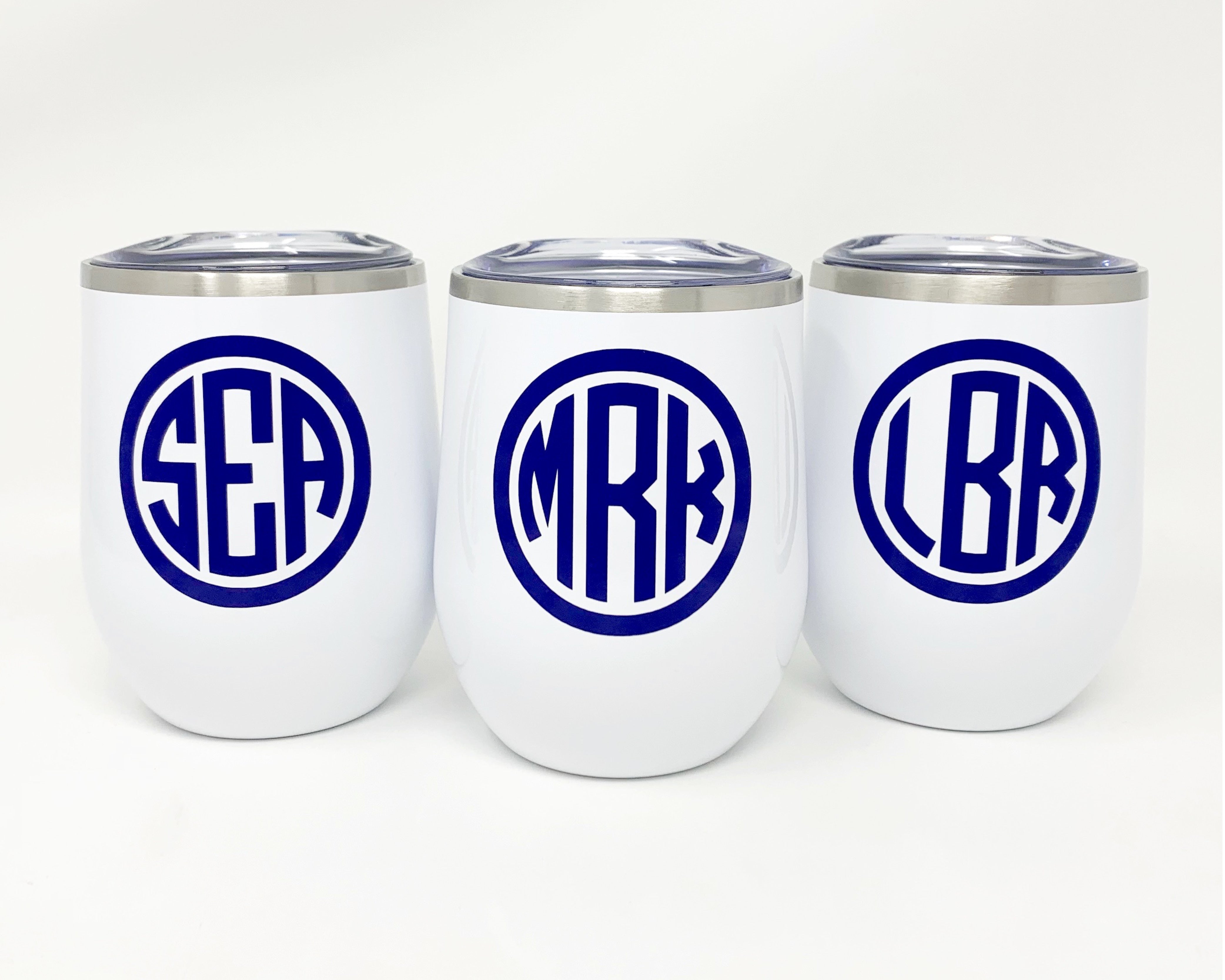 Monogrammed Stainless Wine Cup