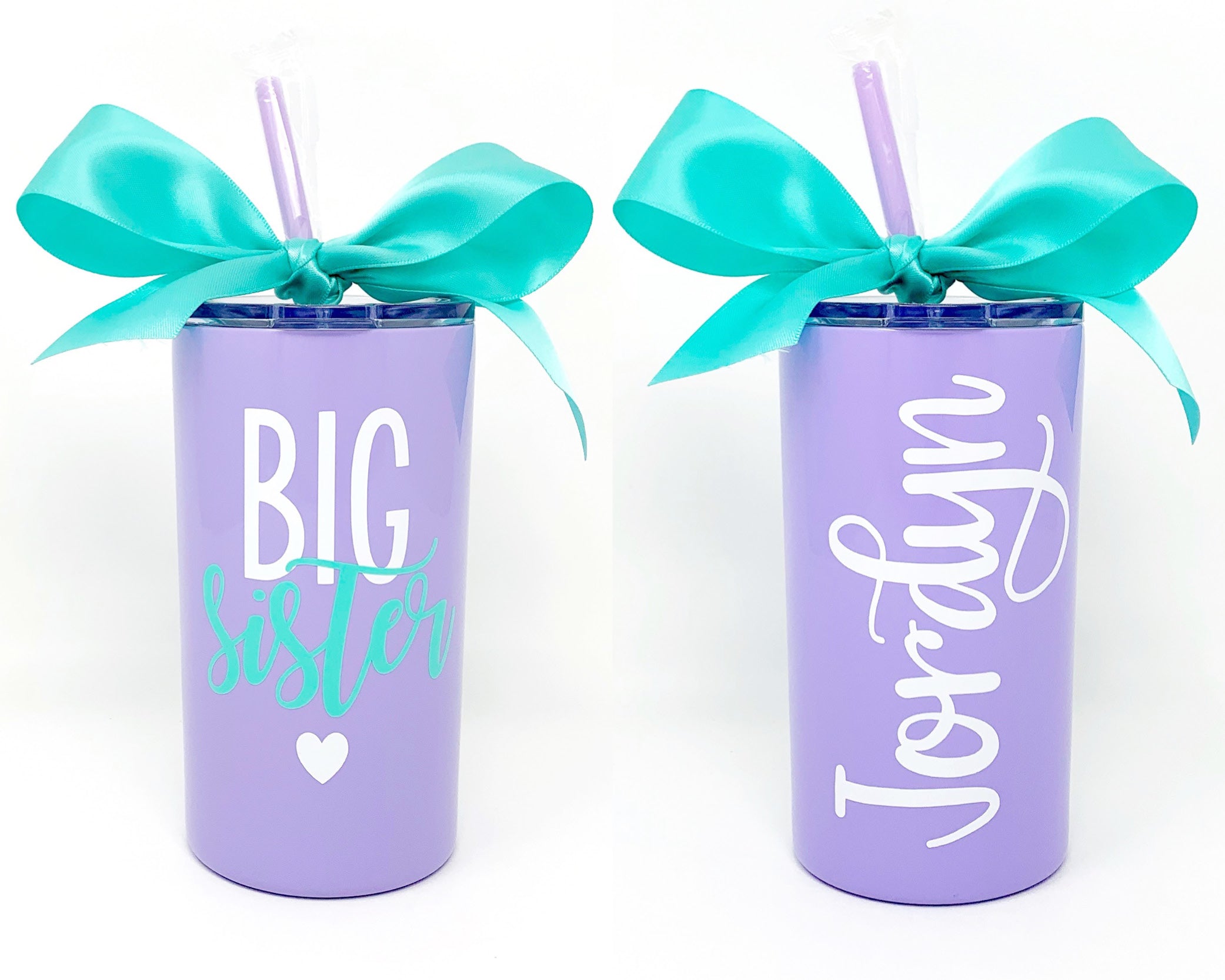 Big Sister Little Sister 12oz Mini Skinny Stainless Steel Cup