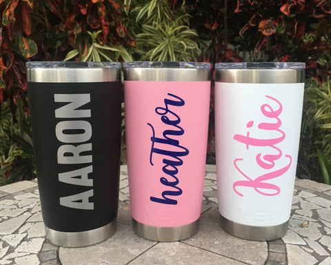 Personalized Vinyl Decal for Water Bottle