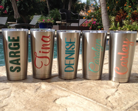 Personalized Vinyl Decal for Water Bottle