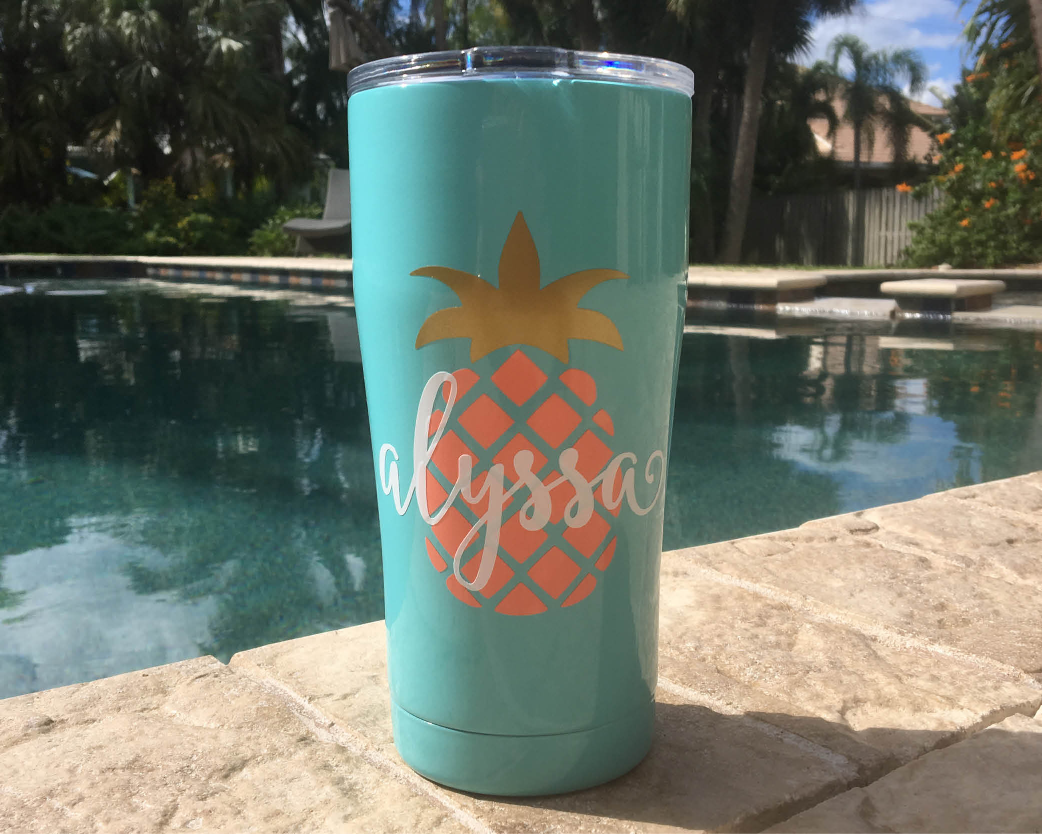 personalized sic 20oz pineapple cup