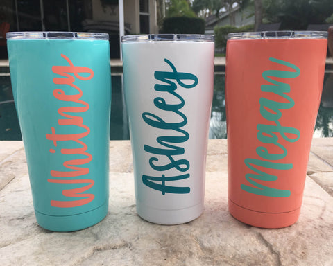 Personalized Skinny Stainless Steel Tumbler