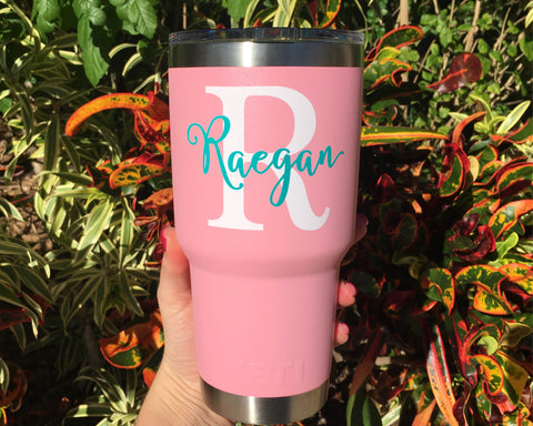 Personalized Name Vinyl Decal for 20oz Tumbler