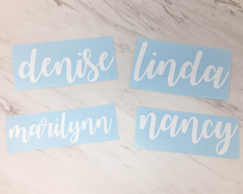 Personalized Name Vinyl Decal