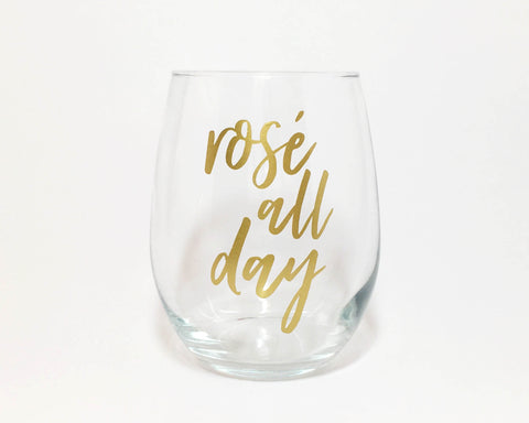 Time to Wine Down Stemless Wine Glass